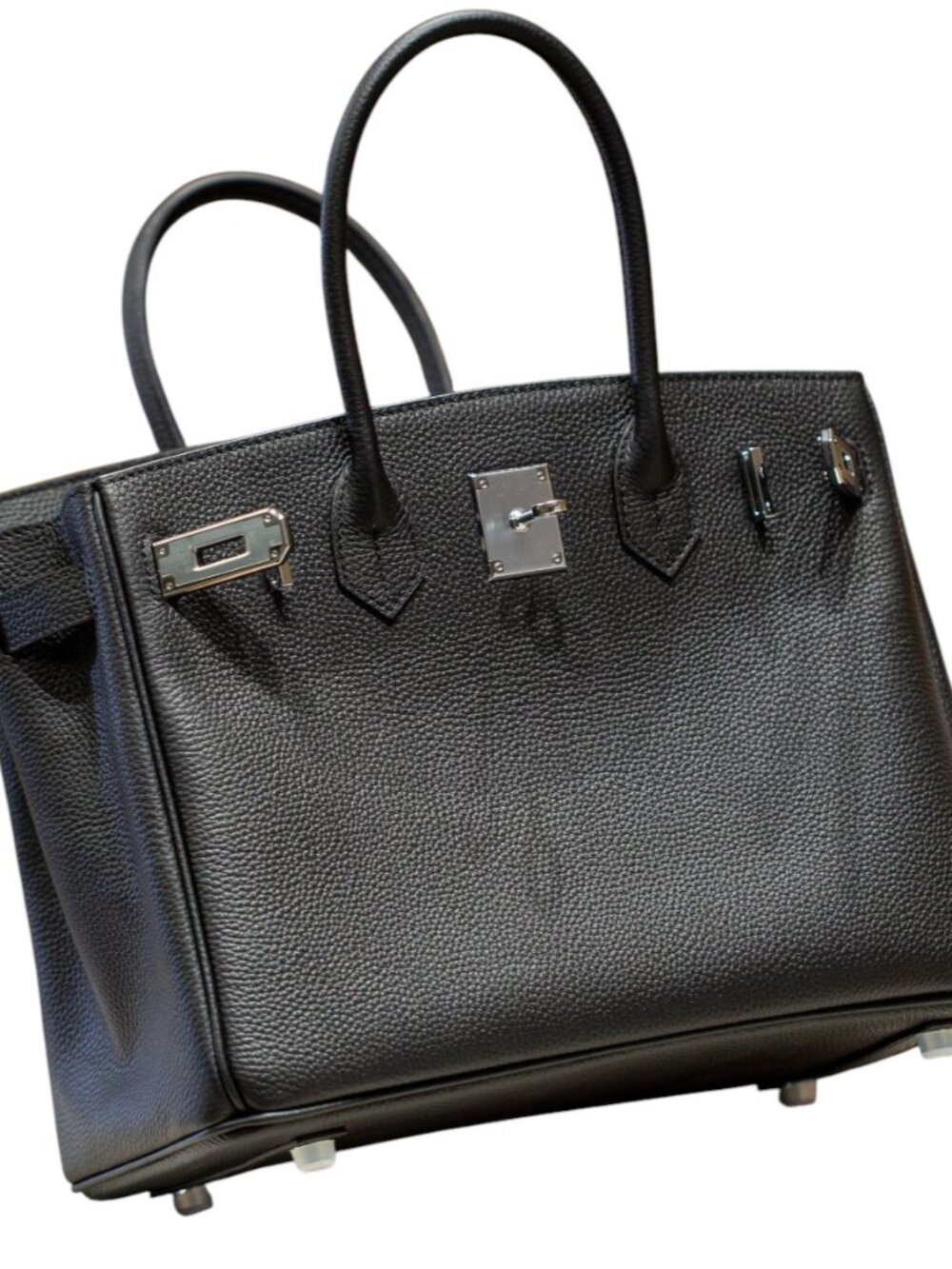 The Ellington 30 - Noir | Black - Top Handle Satchel Bag - Picture 7 of 10